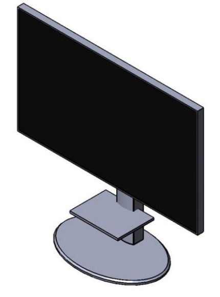 Моторизованная напольная стойка с полкой под Panasonic 65"