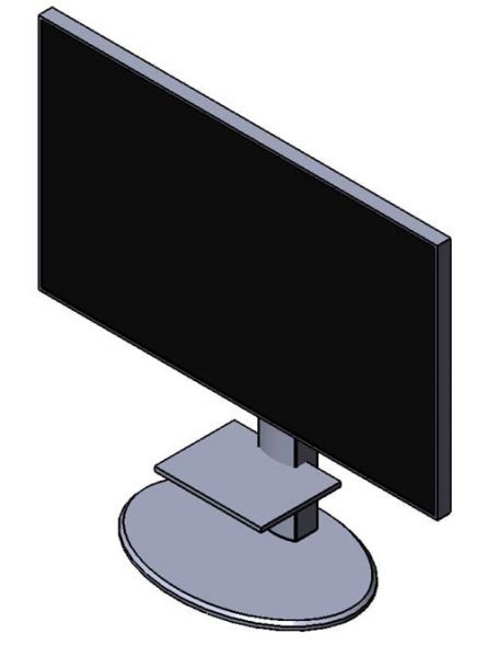 5689.970 Моторизованная напольная стойка с полкой под Panasonic 65" — изображение 1